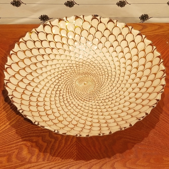 unknown Other - Amazing Art Glass Shallow Bowl